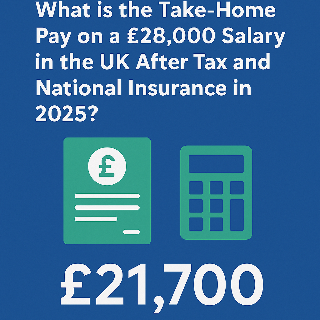 £28,000 Salary in the UK: Tax, National Insurance, and Take-Home Pay Explained
